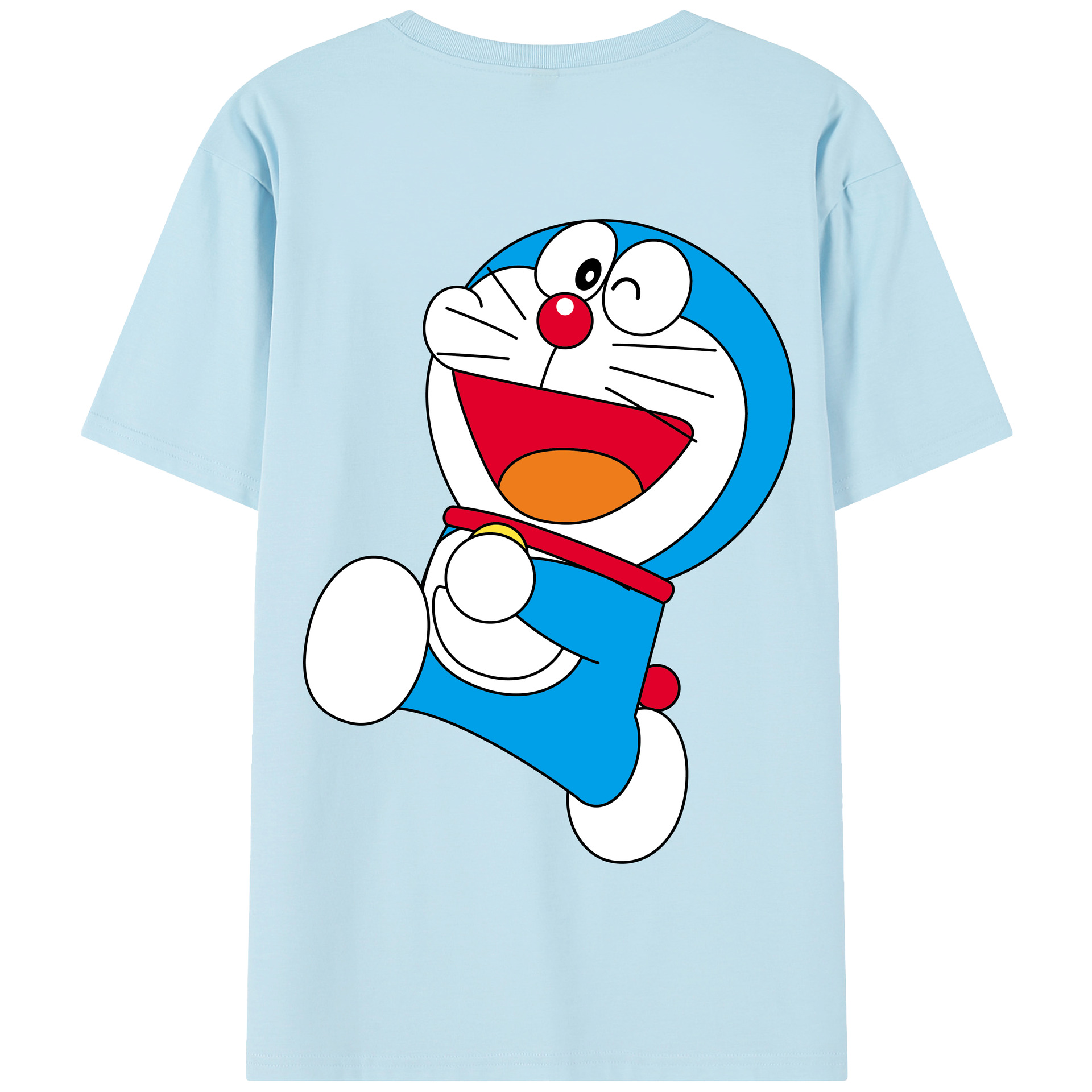 （画像用） ドラえもん Doraemon 綿100％半袖Tシャツ（背面プリント）